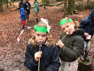 A busy Forest School Activity Morning!