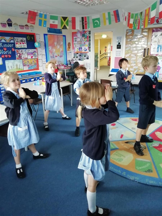 As part of their work on the Chinese religions of Taoism and Confucianism this term, year two learned some Tai Chi postures at the end of their RE lesson.