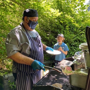 Barbecue Lunch in the Garden