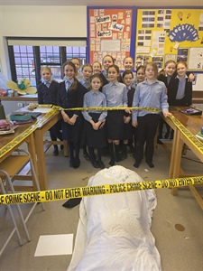 Year 6 pupils Solve a Murder Mystery!