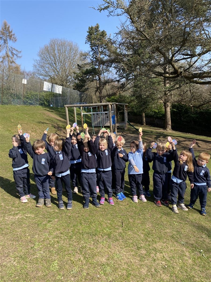 Nursery Egg Hunt in PE