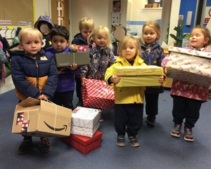 Nursery Takes Part in Operation Christmas Child Shoebox