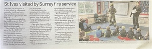 Reception Children Enjoy Surrey Fire Service Visit
