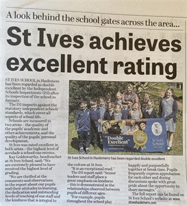 St Ives Achieves a 'Double Excellent' ISI Report