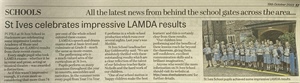 St Ives Celebrates Impressive LAMDA Results