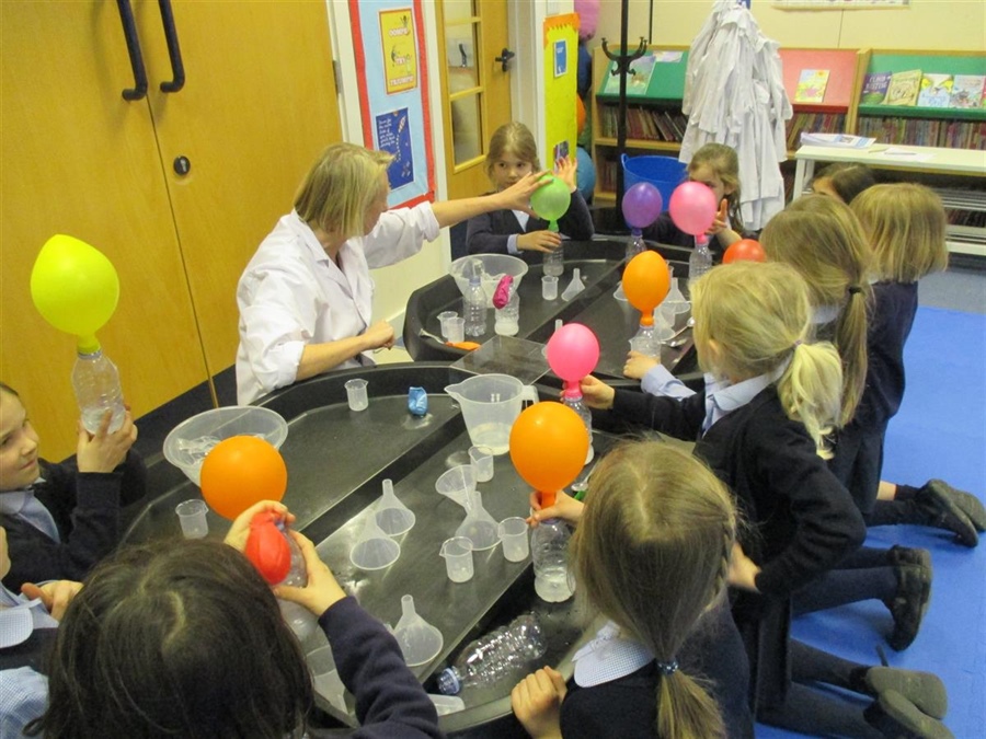 Nursery and Pre-Prep Children enjoy a special Science class with Mini Professors